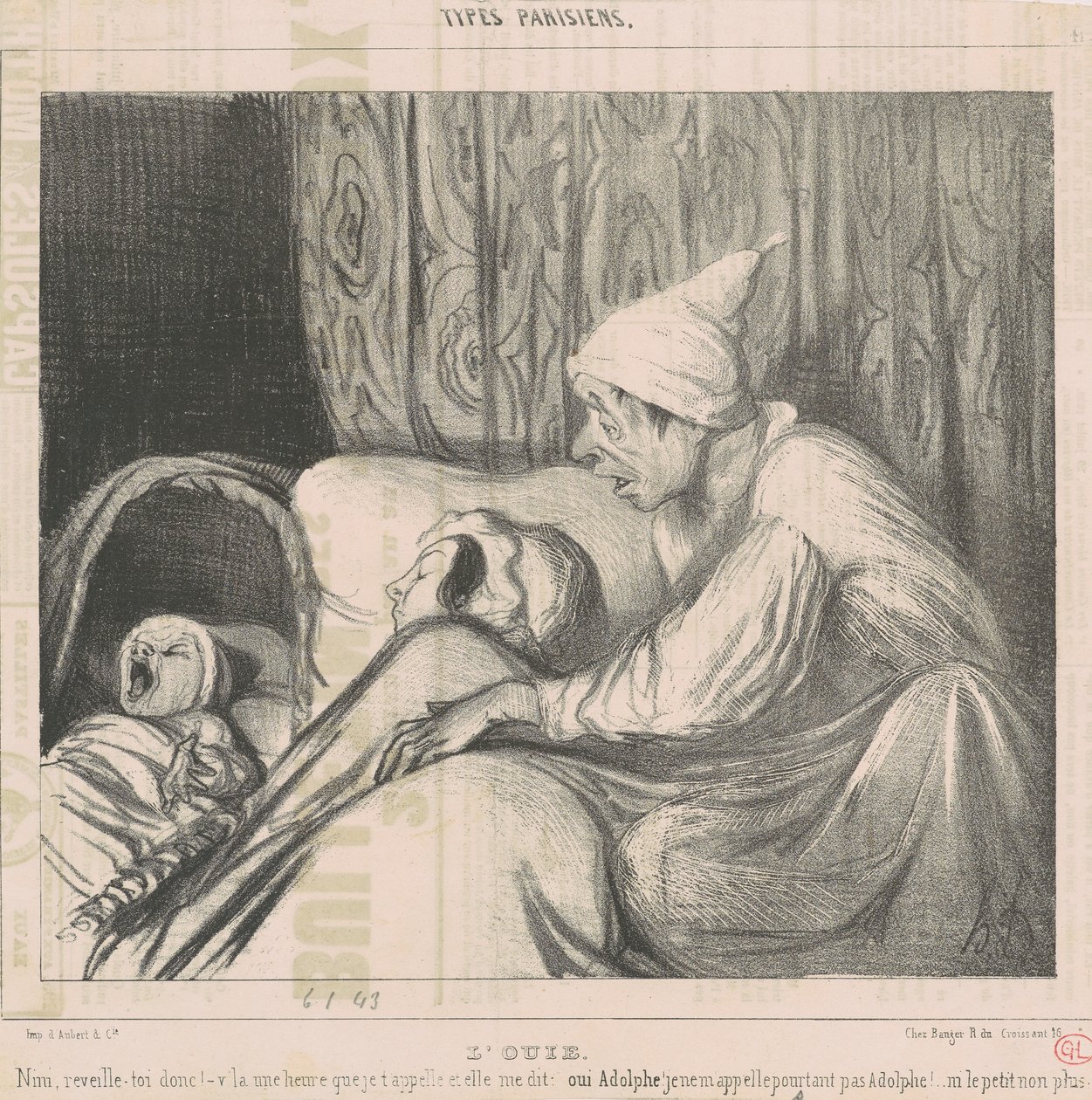 przesłuchanie autorstwa Honoré Daumier
