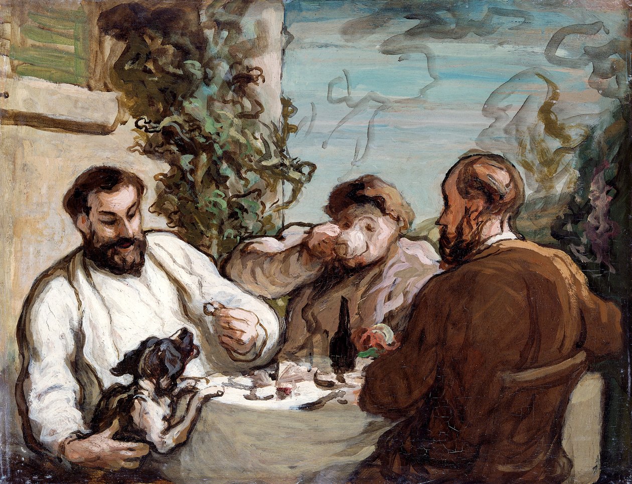 „Obiad na wsi”, ok. 1868 r. autorstwa Honoré Daumier