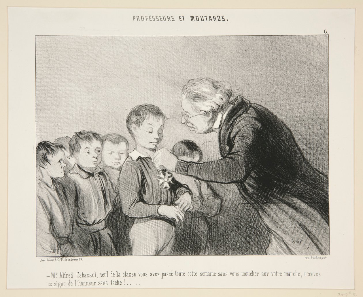 M Alfred Cabassol..otrzymaj ten znak od autorstwa Honoré Daumier