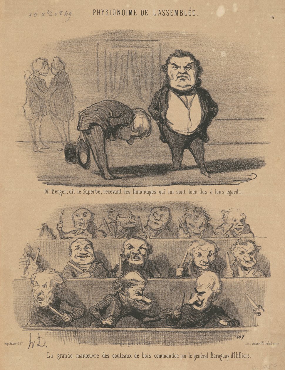 Panie Berger, powiedział wspaniały... autorstwa Honoré Daumier
