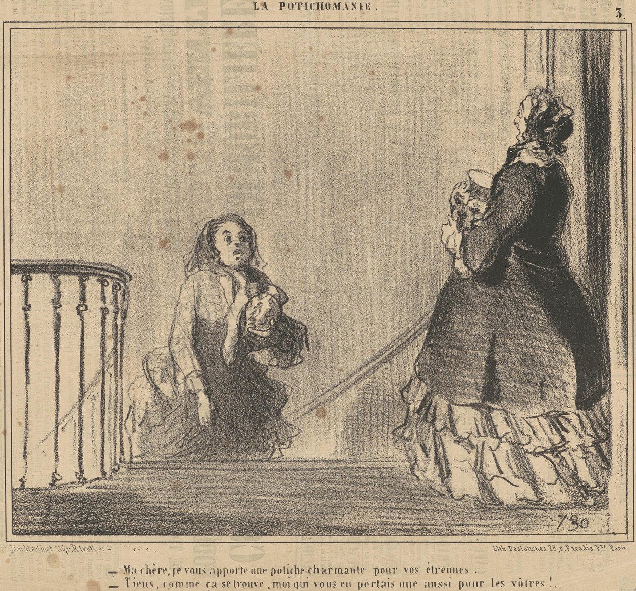 Moja droga, przynoszę ci potiche... autorstwa Honoré Daumier