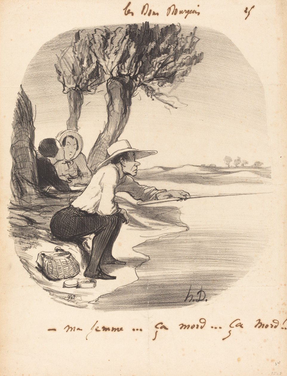 Moja żona... gryzie... gryzie! autorstwa Honoré Daumier