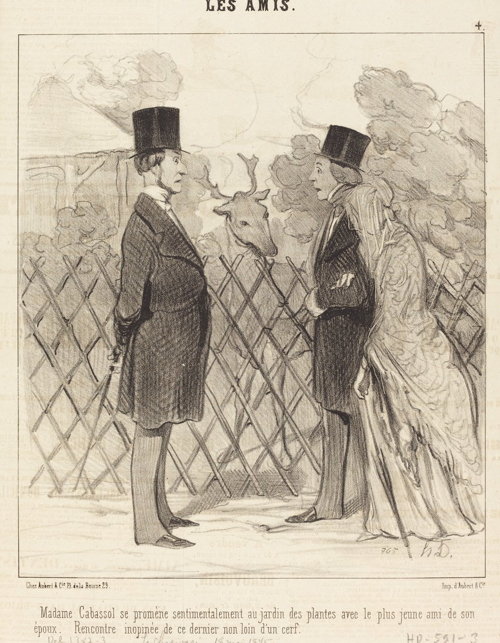 Madame Cabassol spaceruje... autorstwa Honoré Daumier