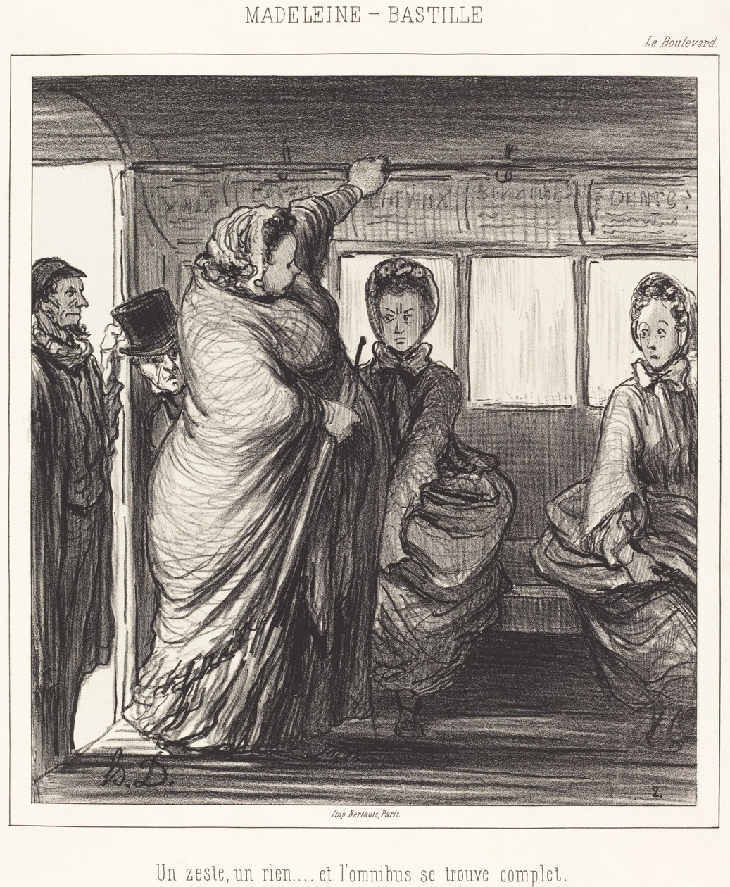 Madeleine-Bastille autorstwa Honoré Daumier