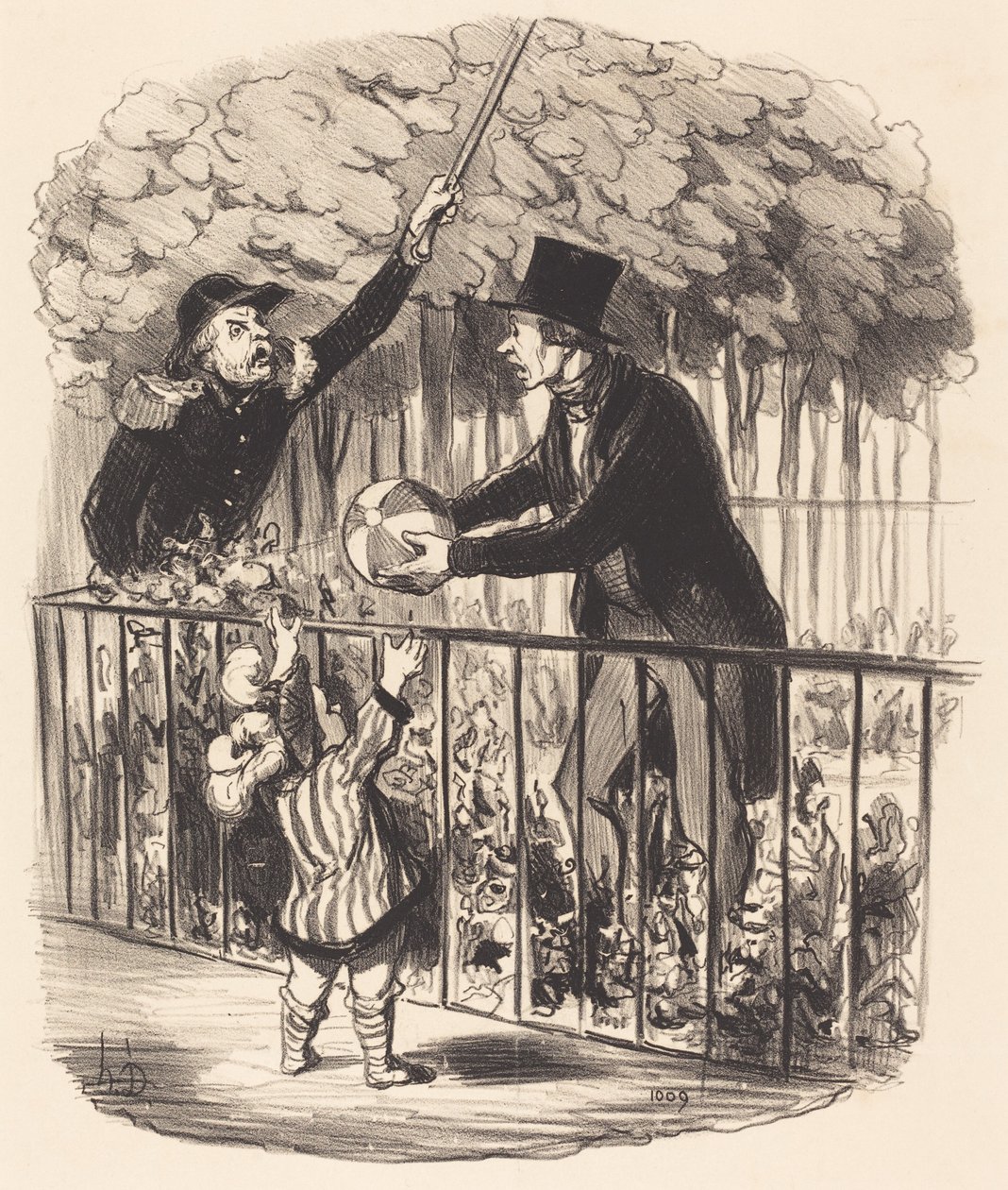 Ale odkąd ci mówię, że to jego piłka... autorstwa Honoré Daumier