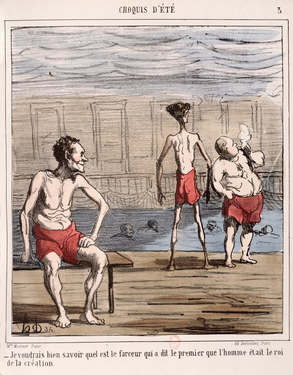 „Człowiek, król stworzenia” autorstwa Honoré Daumier