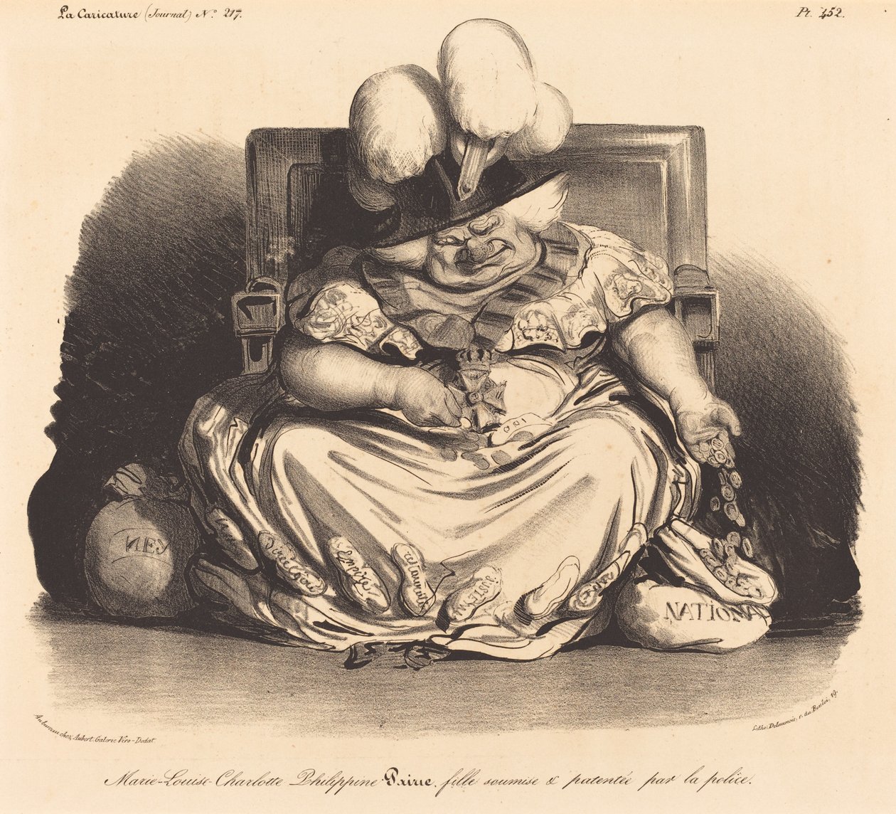 Marie-Louise-Charlotte-Philippinepairie autorstwa Honoré Daumier