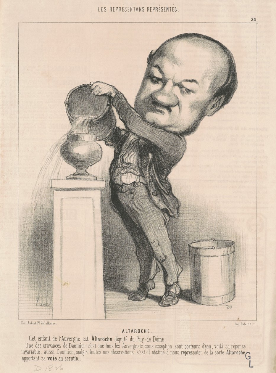 Marie Michel Altaroche autorstwa Honoré Daumier