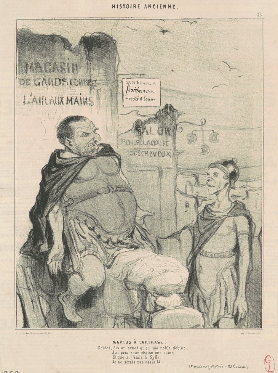 Marius w Kartaginie autorstwa Honoré Daumier