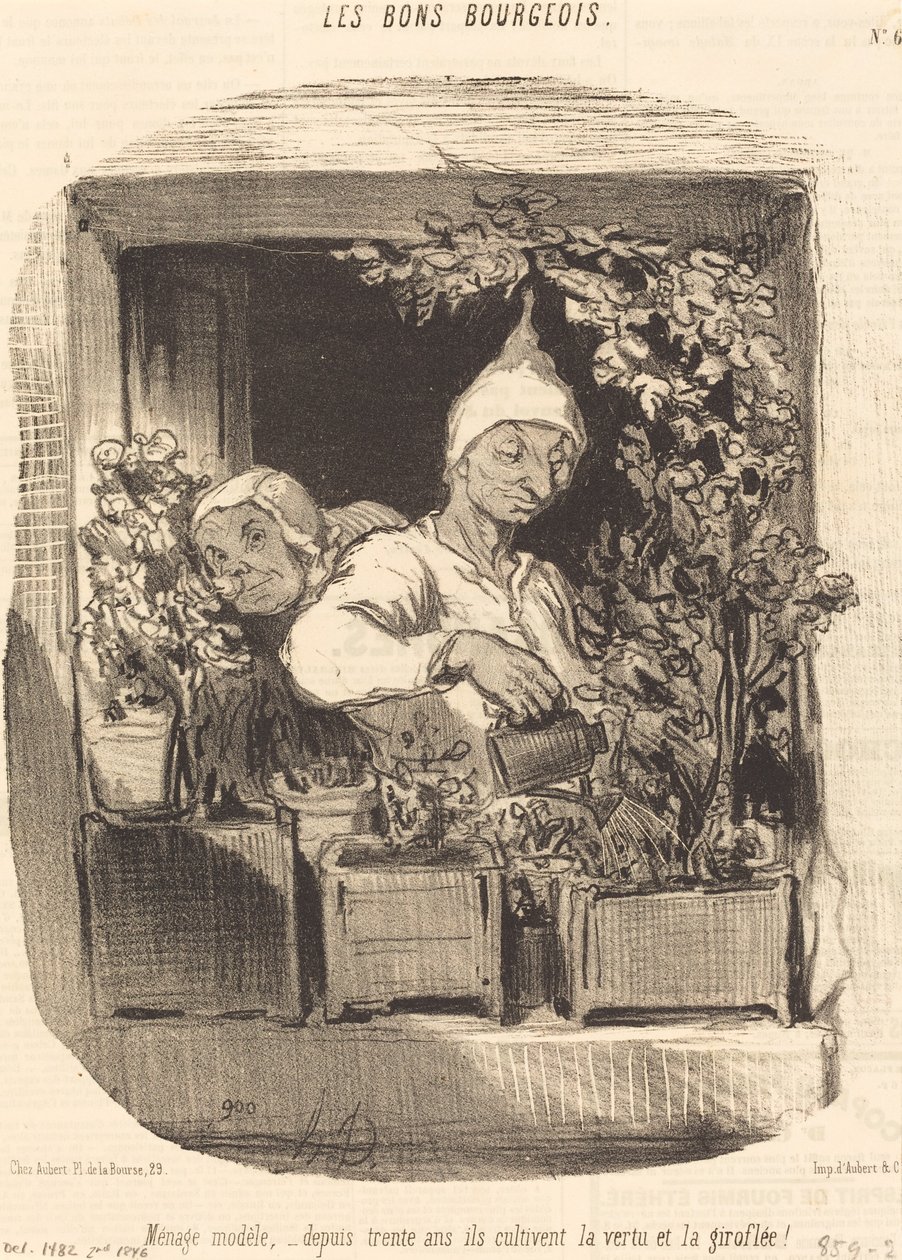 Model gospodarstwa domowego... autorstwa Honoré Daumier