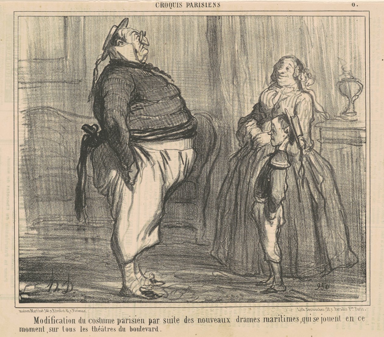 Modyfikacja stroju paryskiego... autorstwa Honoré Daumier