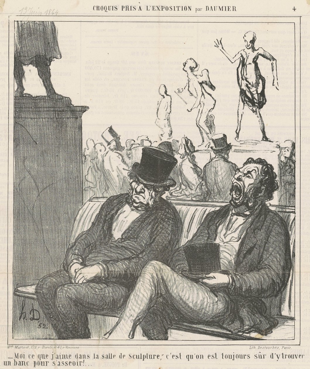 Ja co lubię w pokoju rzeźby... autorstwa Honoré Daumier