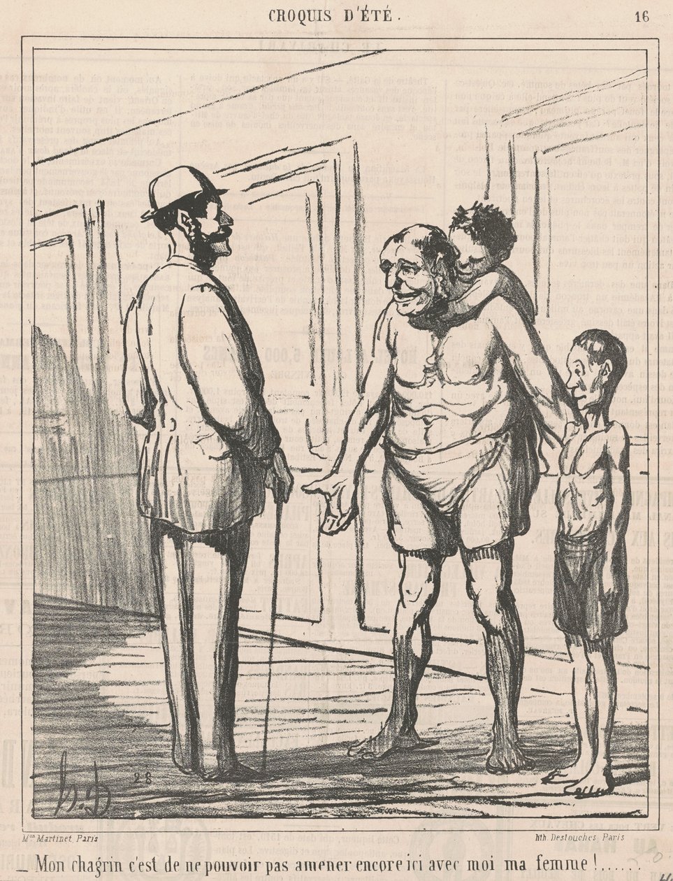 Mój smutek nie jest w stanie... autorstwa Honoré Daumier