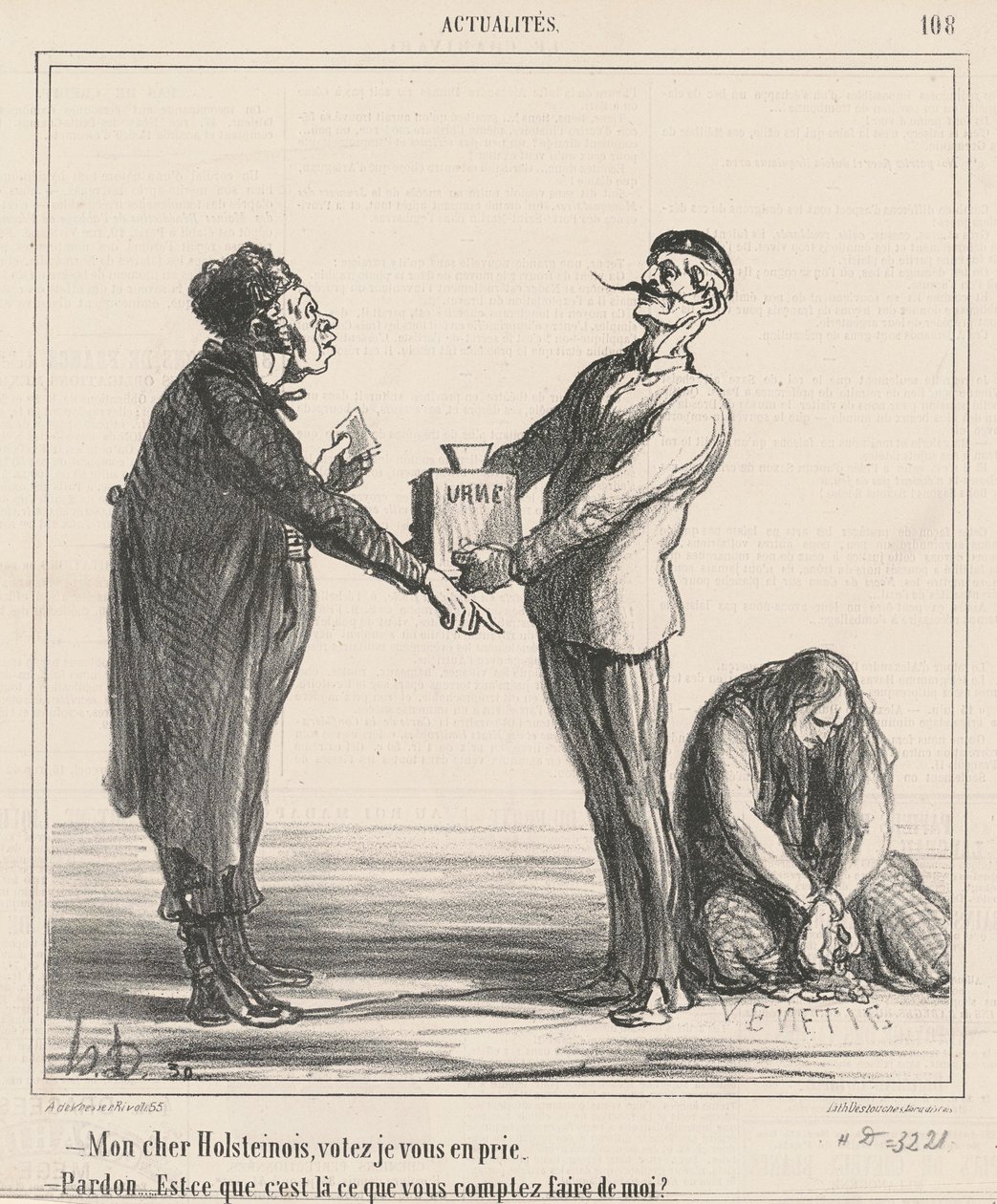 Mój drogi holsztynie, proszę głosuj... autorstwa Honoré Daumier