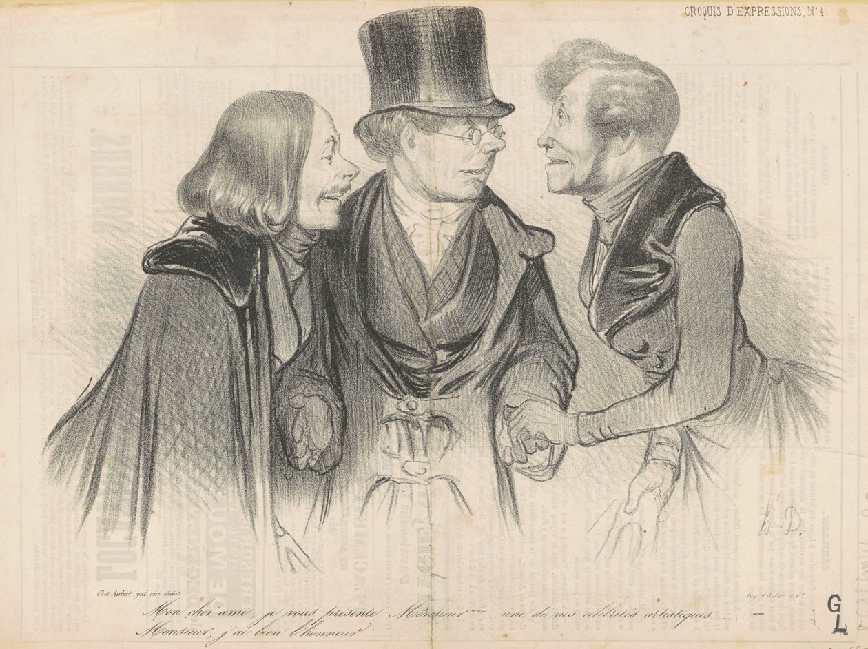 Mój drogi przyjacielu, przedstawiam ci pana.... autorstwa Honoré Daumier