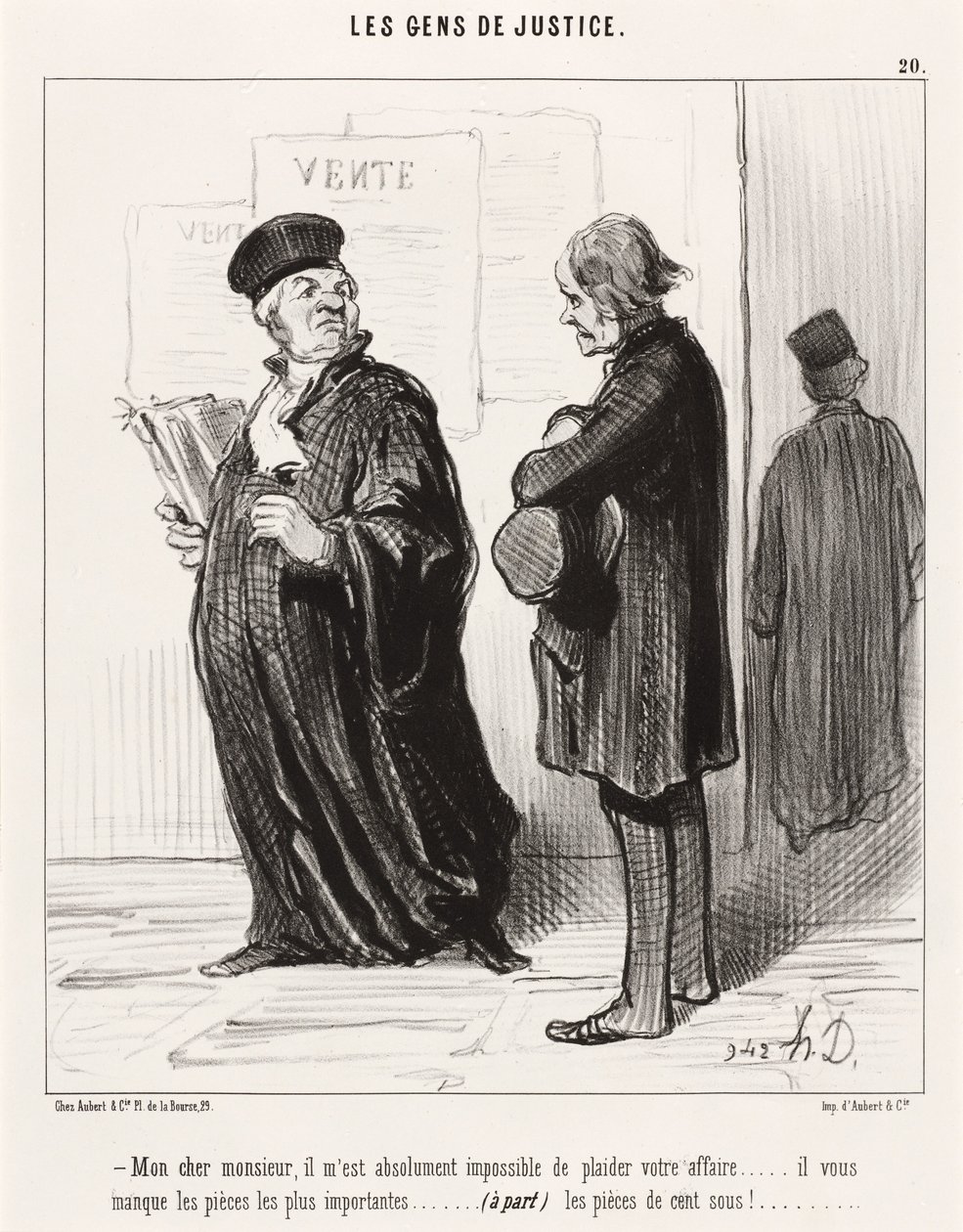Mój drogi panie... niemożliwym jest postawić się w twojej sprawie autorstwa Honoré Daumier