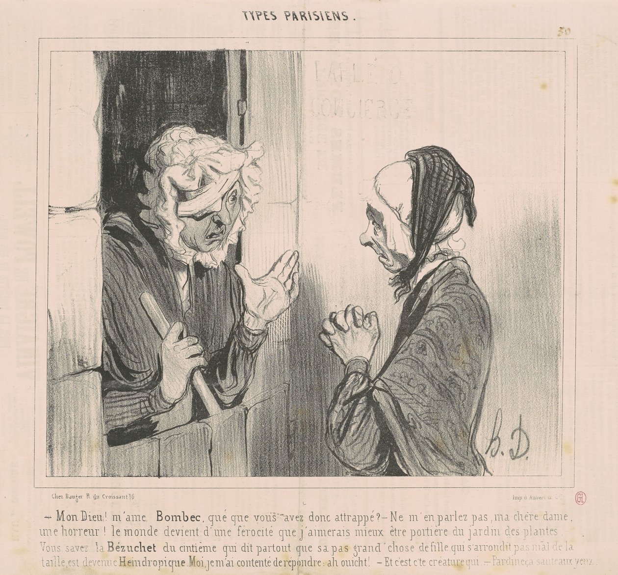 Mój Boże! Pani Bombec, co złapałeś? autorstwa Honoré Daumier