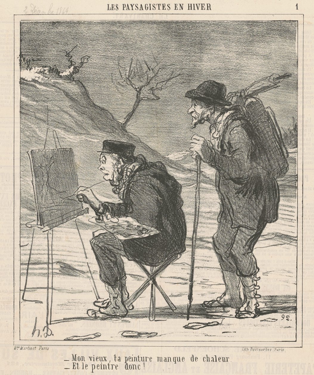Mój staruszku, twojemu obrazowi brakuje ciepła... autorstwa Honoré Daumier