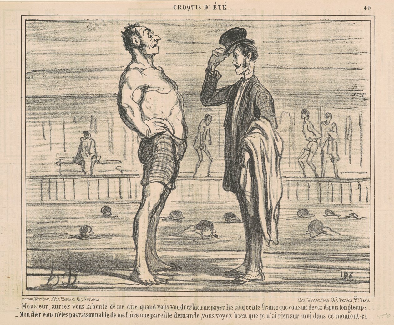 Panie, czy byłbyś na tyle uprzejmy, aby mi powiedzieć... autorstwa Honoré Daumier
