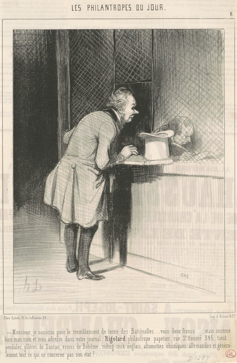 Sir, subskrybuję trzęsienie ziemi... autorstwa Honoré Daumier