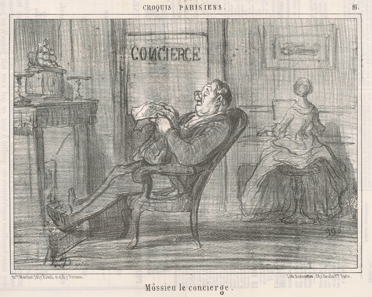 Mossie woźny autorstwa Honoré Daumier
