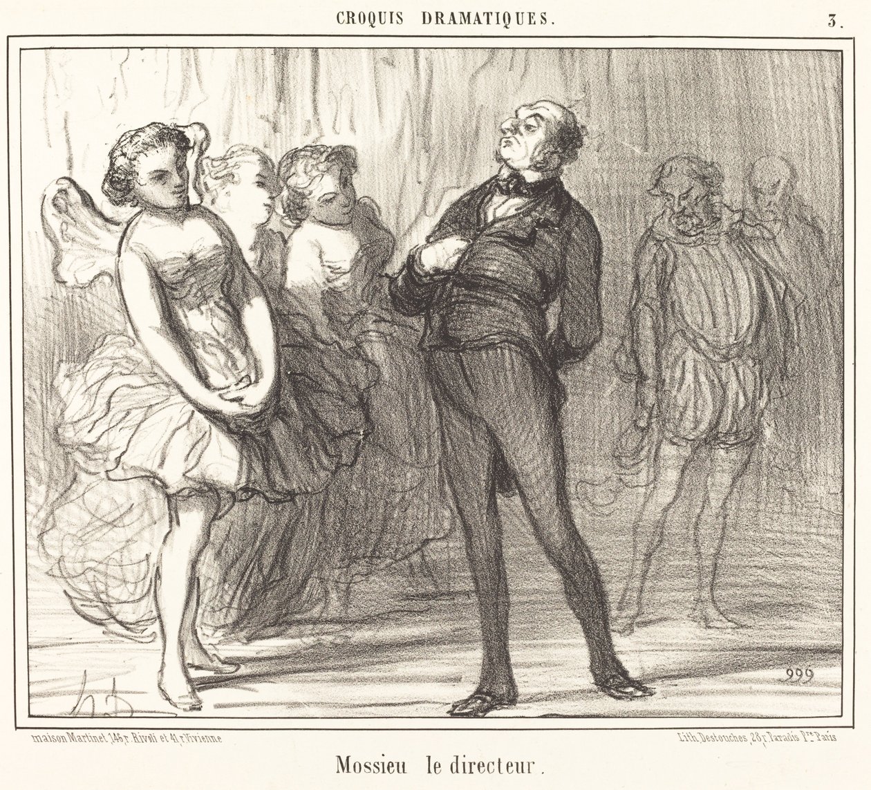 Reżyser Mossie autorstwa Honoré Daumier