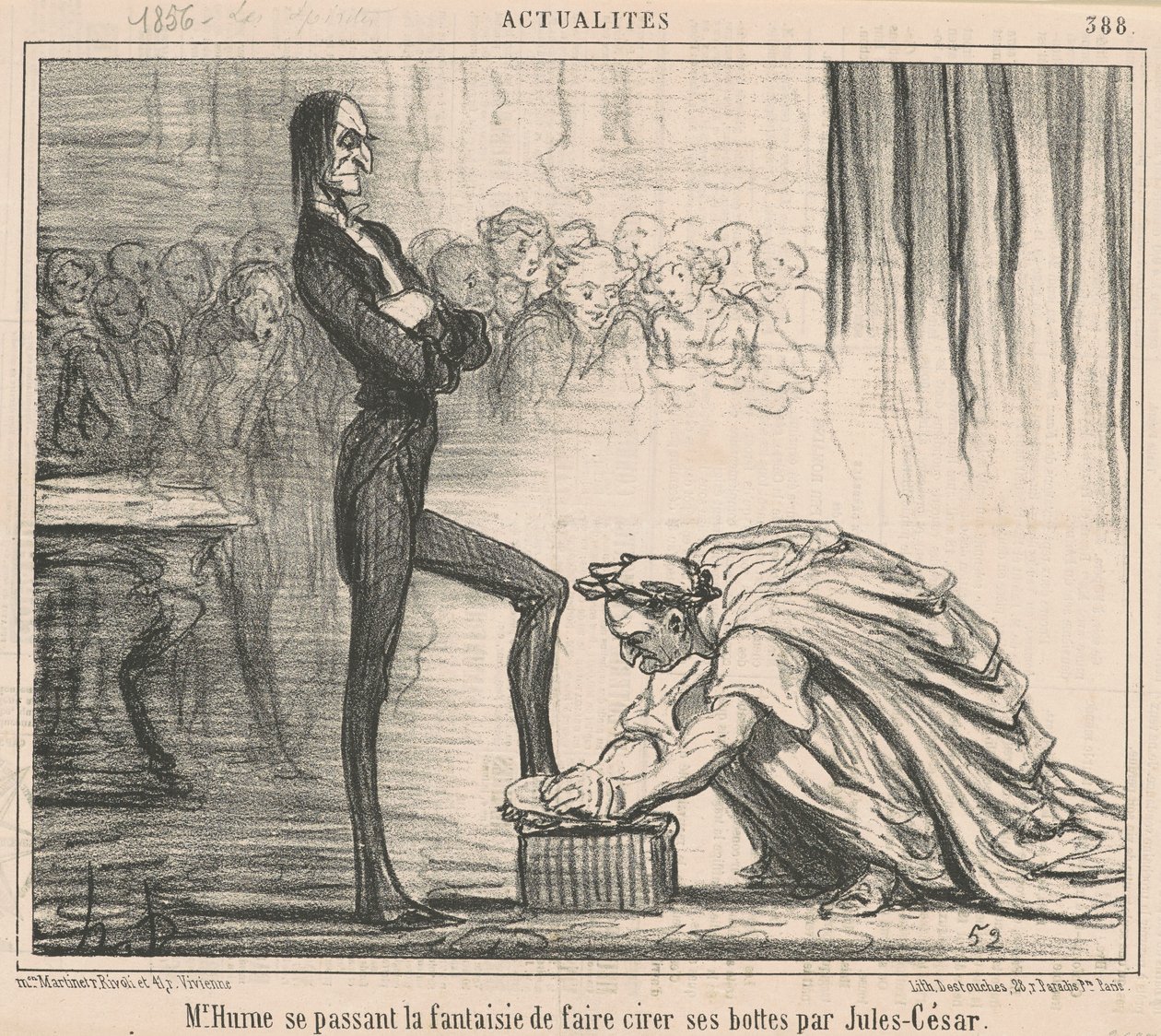 Pan Hume udaje... autorstwa Honoré Daumier