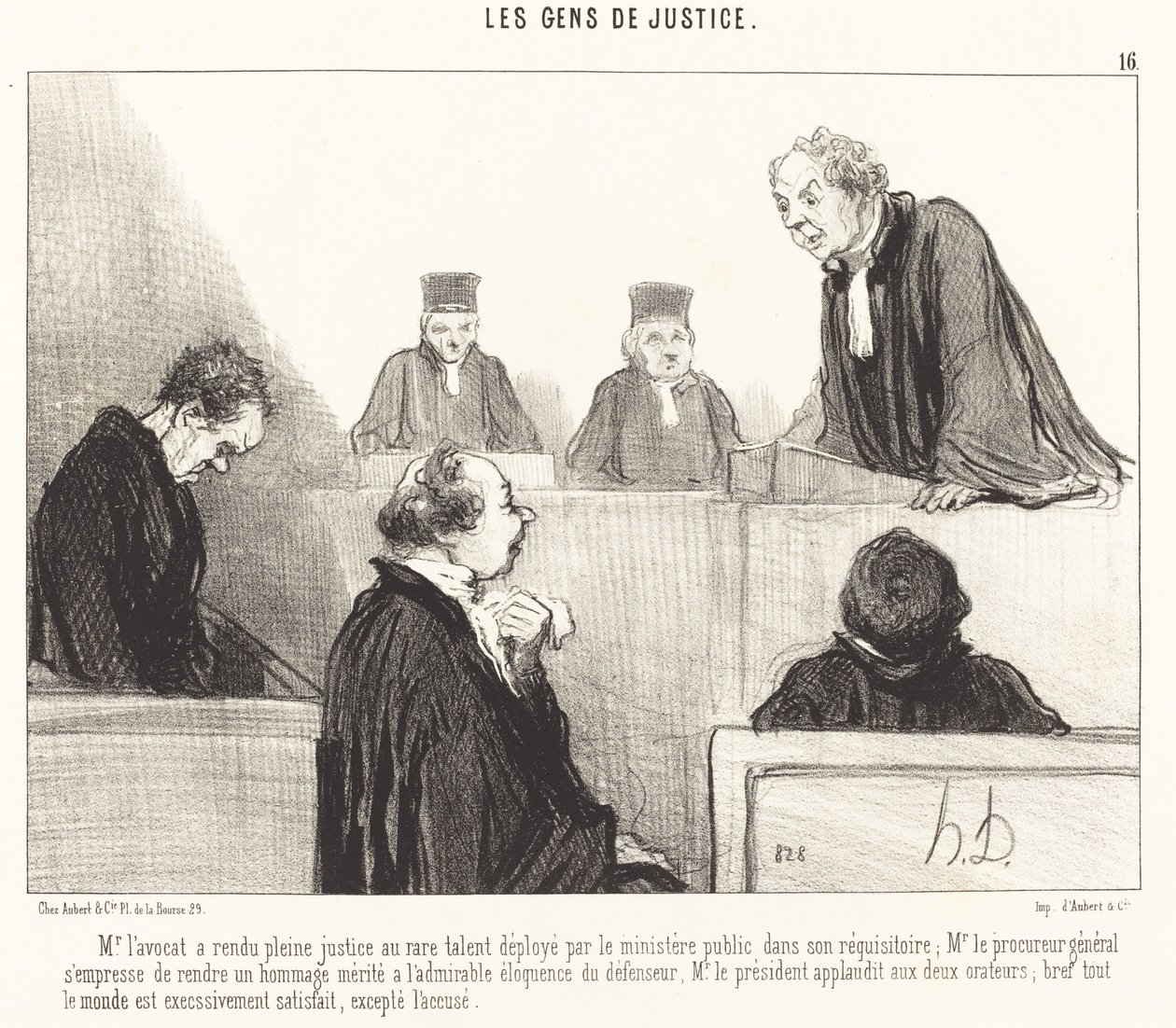 Pan prawnik oddał pełną sprawiedliwość... autorstwa Honoré Daumier