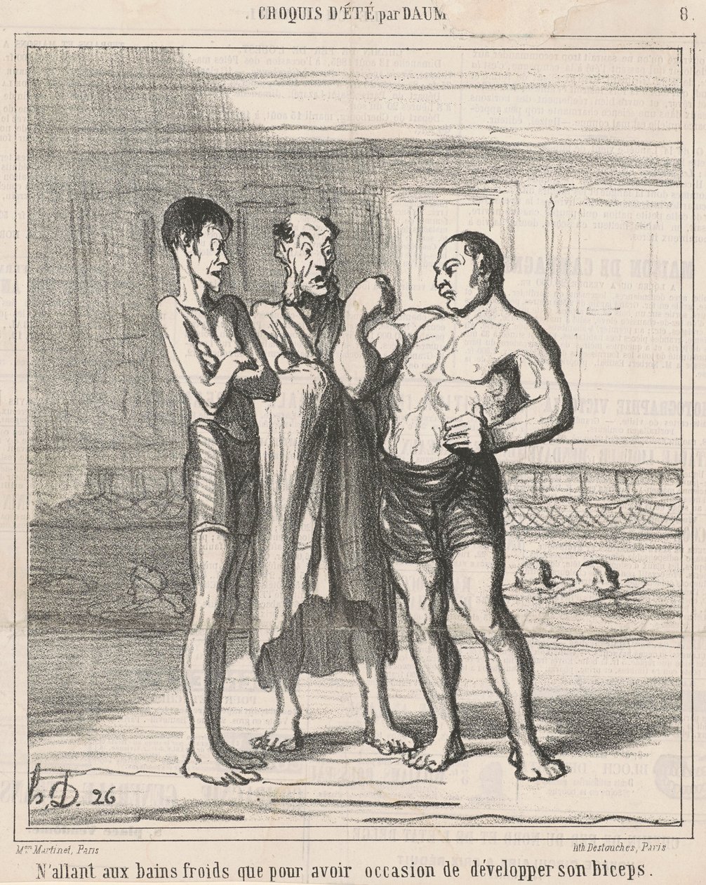 Tylko chodzenie na zimne kąpiele... autorstwa Honoré Daumier