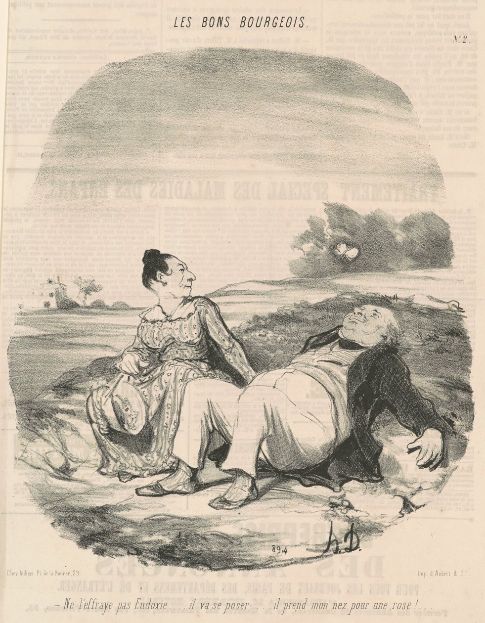 Nie strasz go Eudoxie... autorstwa Honoré Daumier