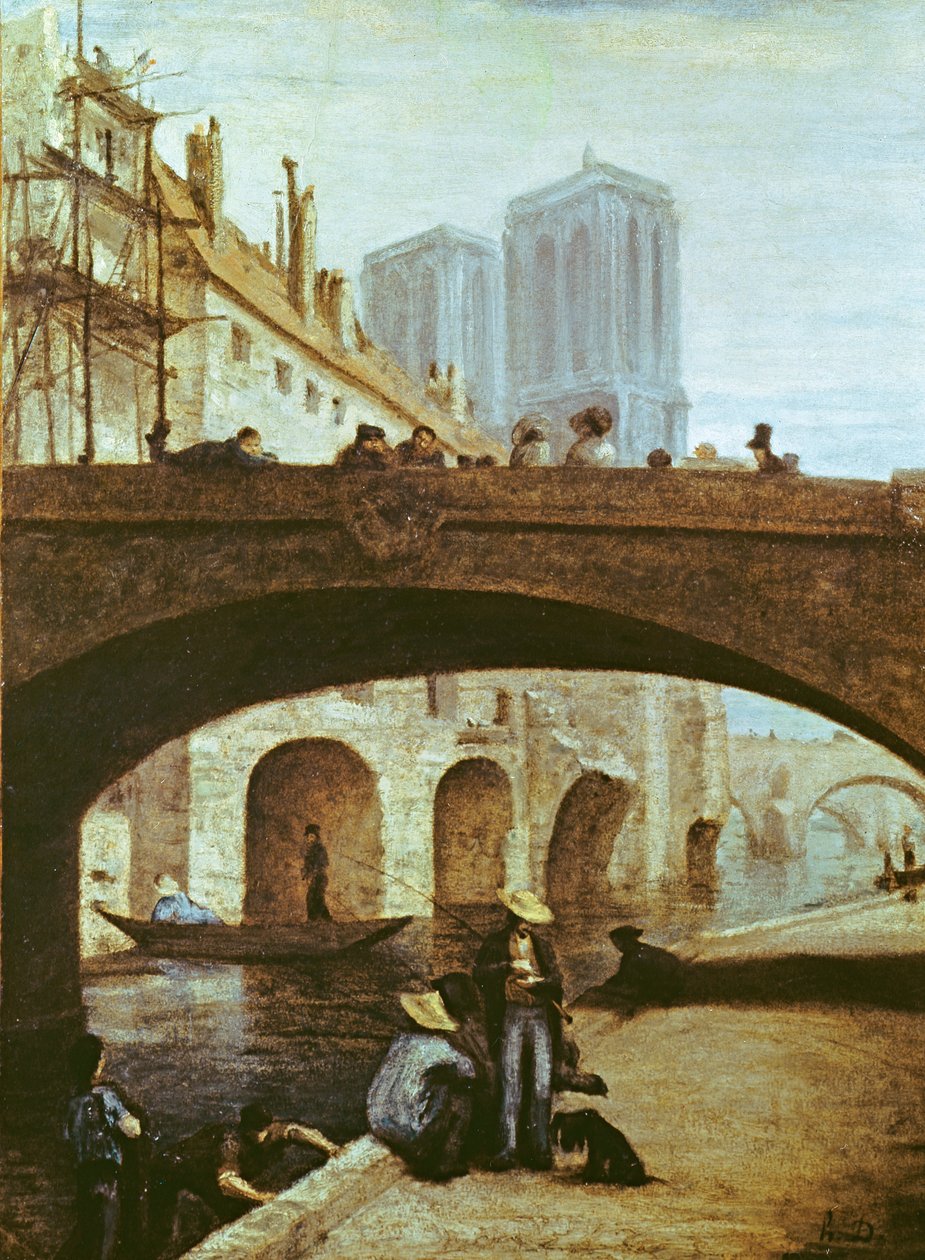 Notre Dame w Paryżu autorstwa Honoré Daumier