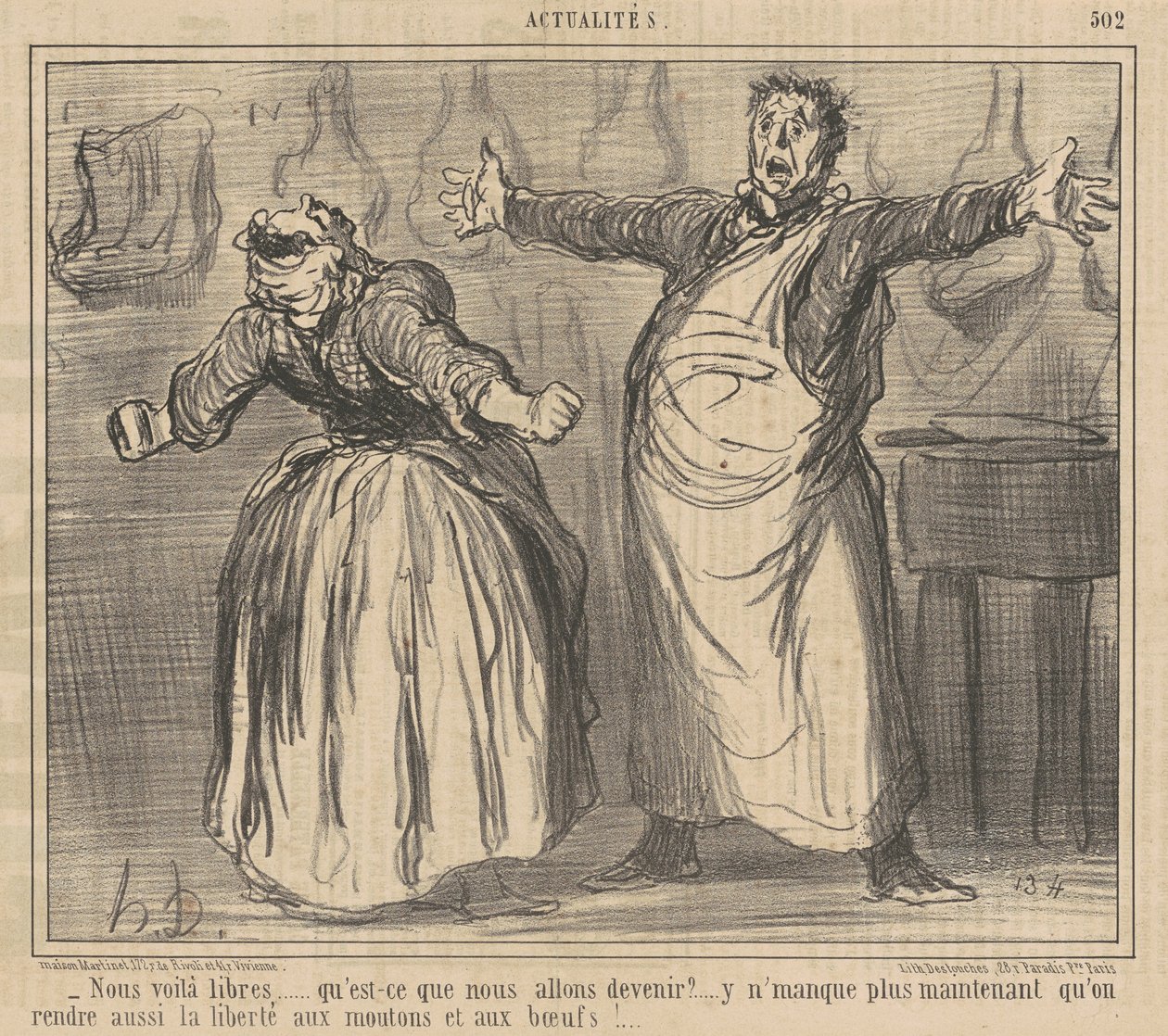 Jesteśmy wolni... autorstwa Honoré Daumier