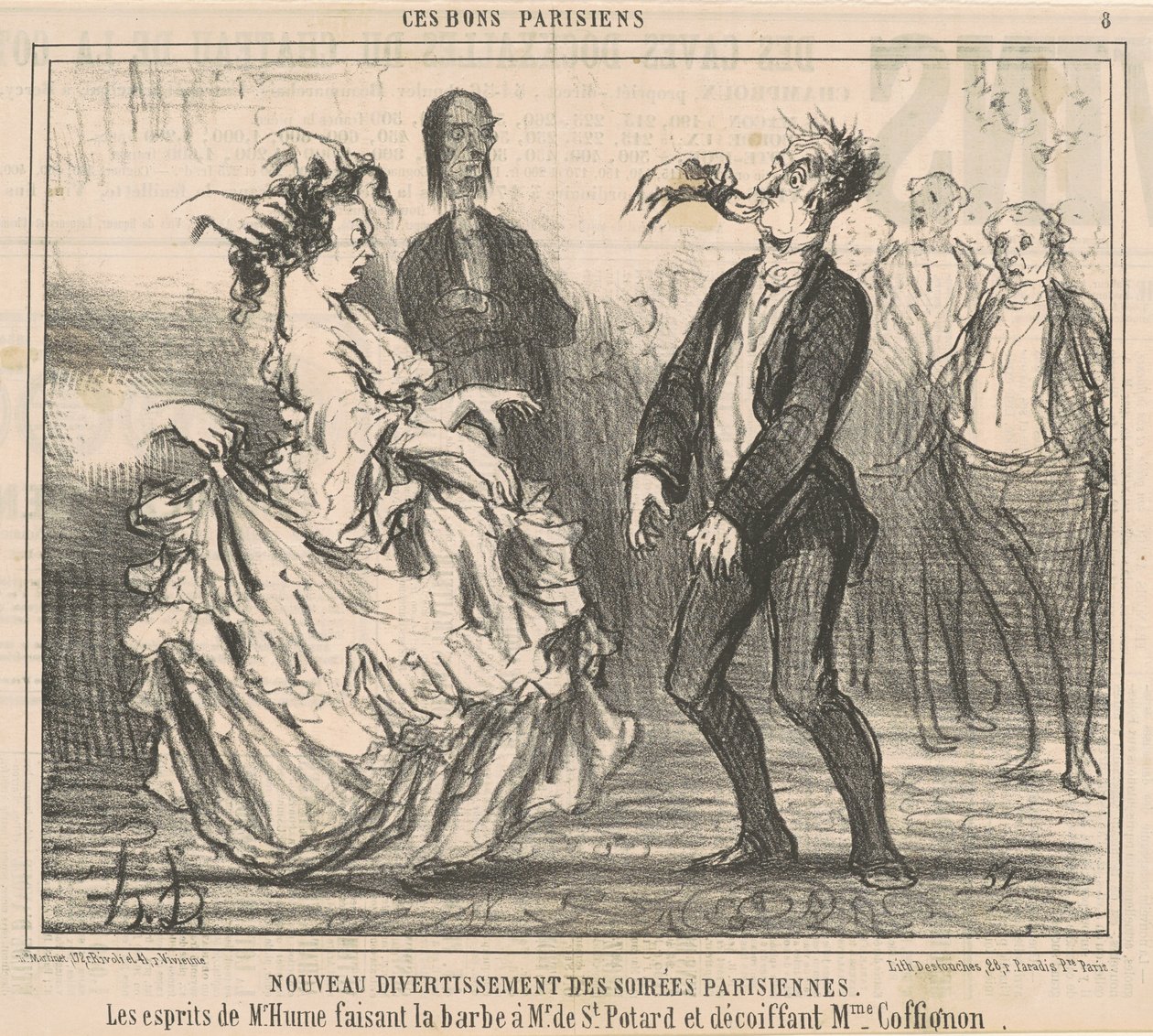 Nowa wieczorna rozrywka autorstwa Honoré Daumier