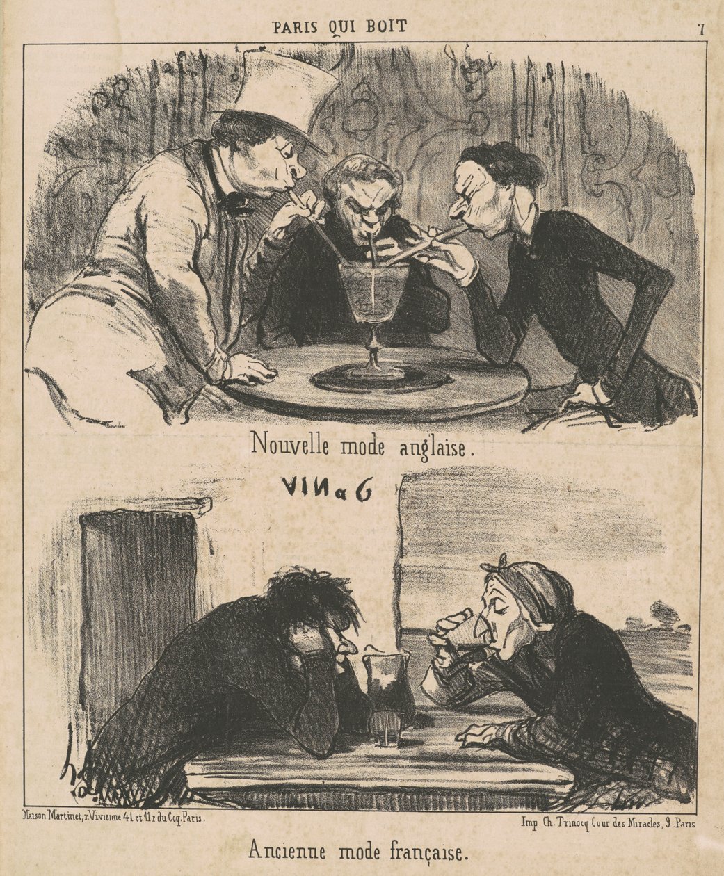 Nowa angielska moda autorstwa Honoré Daumier
