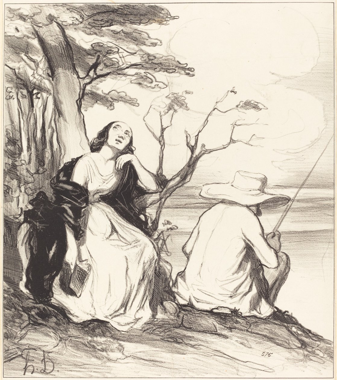 O ból!... śnić... o mężu... autorstwa Honoré Daumier
