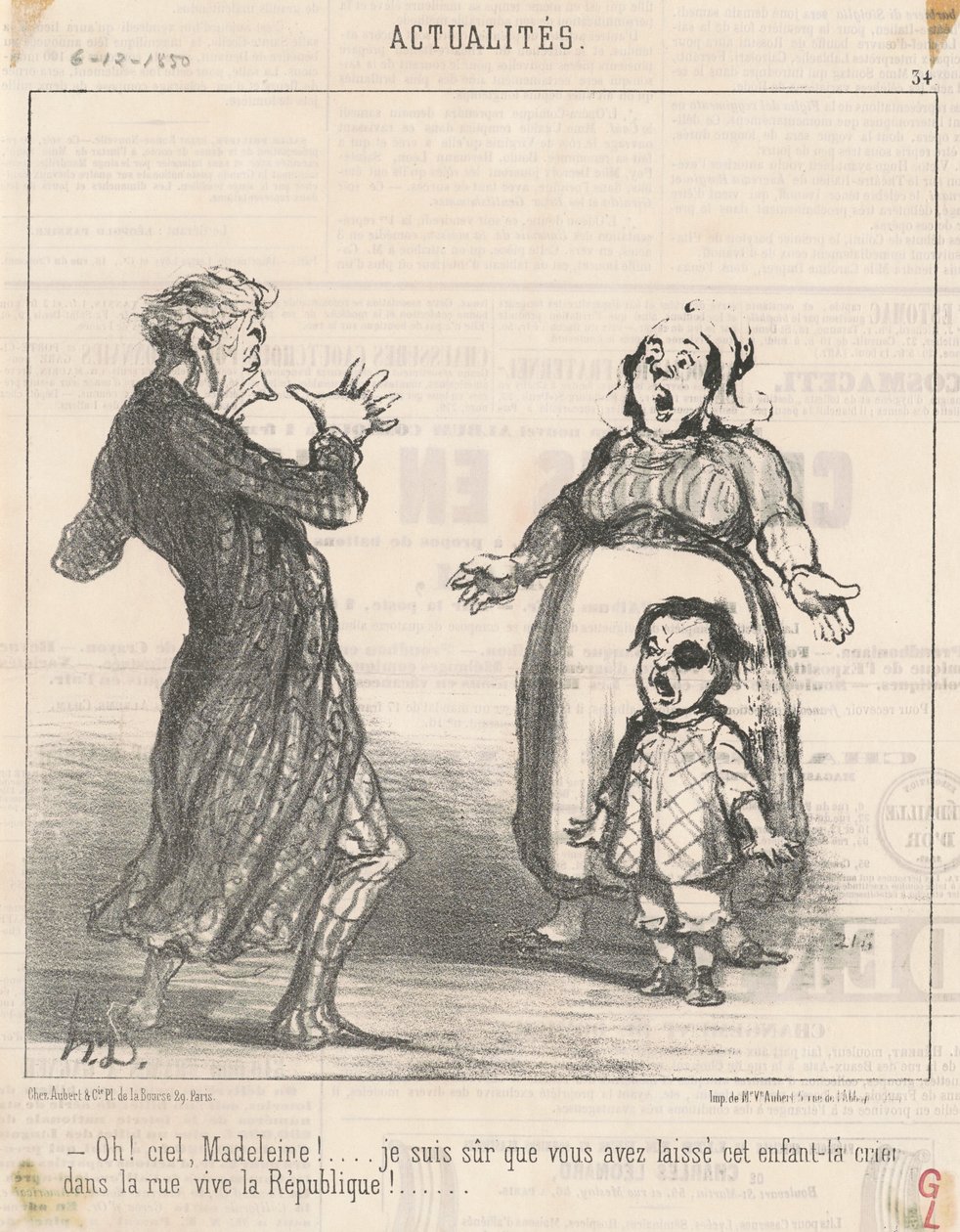 Oh! Niebiańska Magdalena! ... autorstwa Honoré Daumier