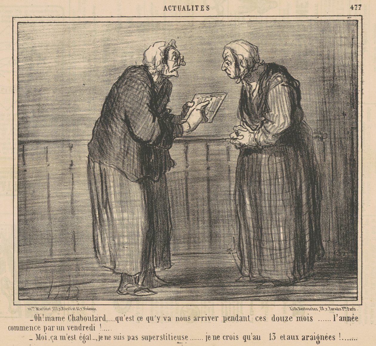 Oh! Mamechaboulard... co się wydarzy... autorstwa Honoré Daumier