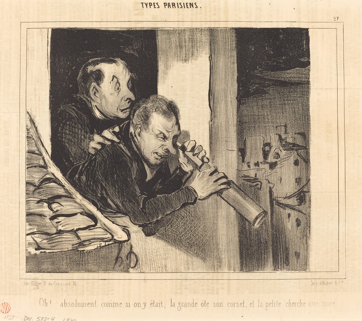 Och!... absolutnie tak, jakbyśmy tam byli; duży... autorstwa Honoré Daumier