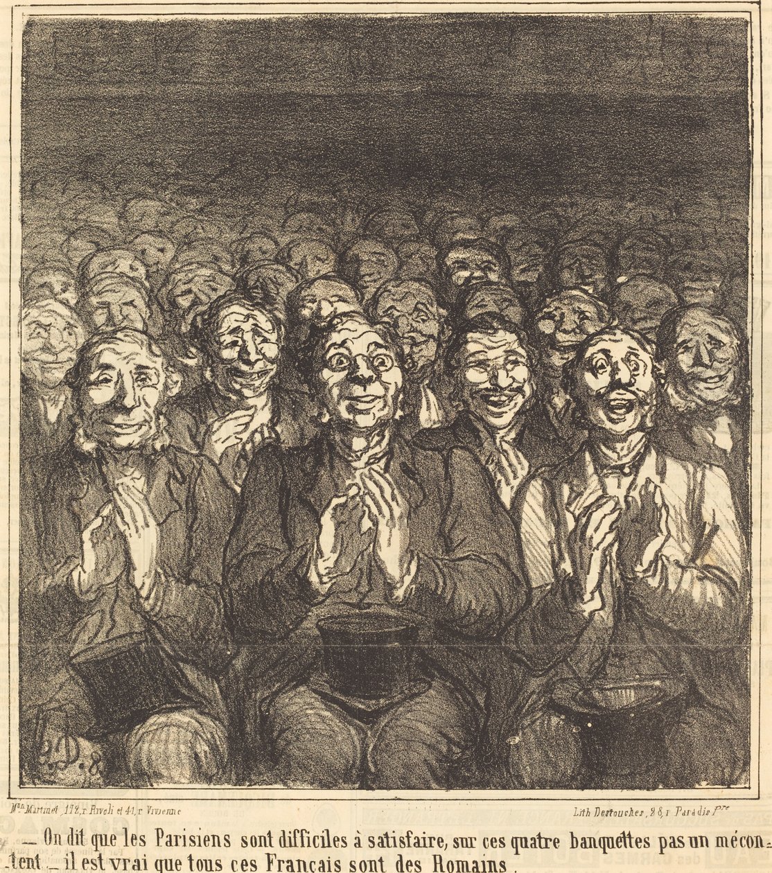 Mówi się, że paryżanie... autorstwa Honoré Daumier