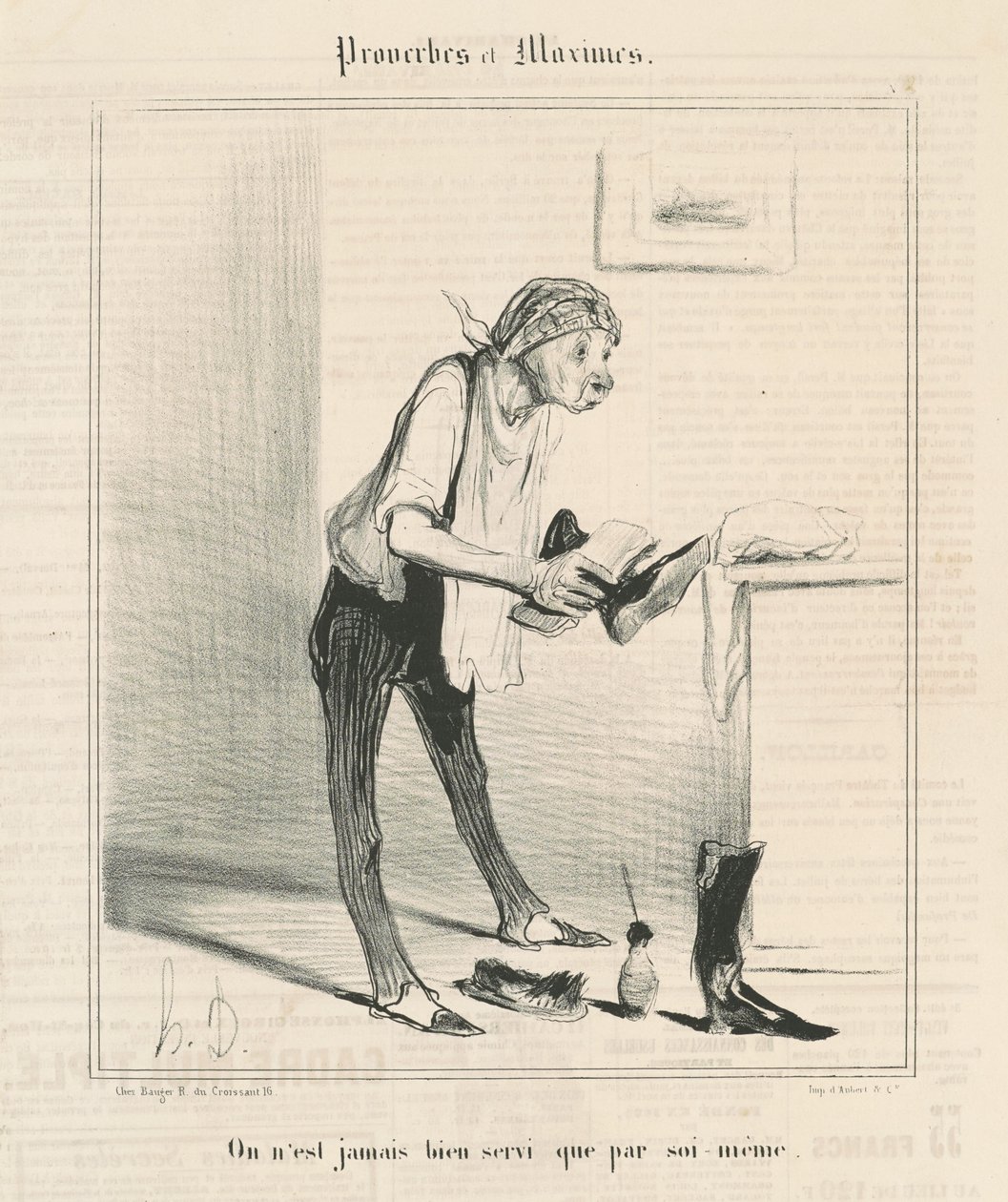 Nigdy nie jesteśmy dobrze obsługiwani, chyba że sami autorstwa Honoré Daumier