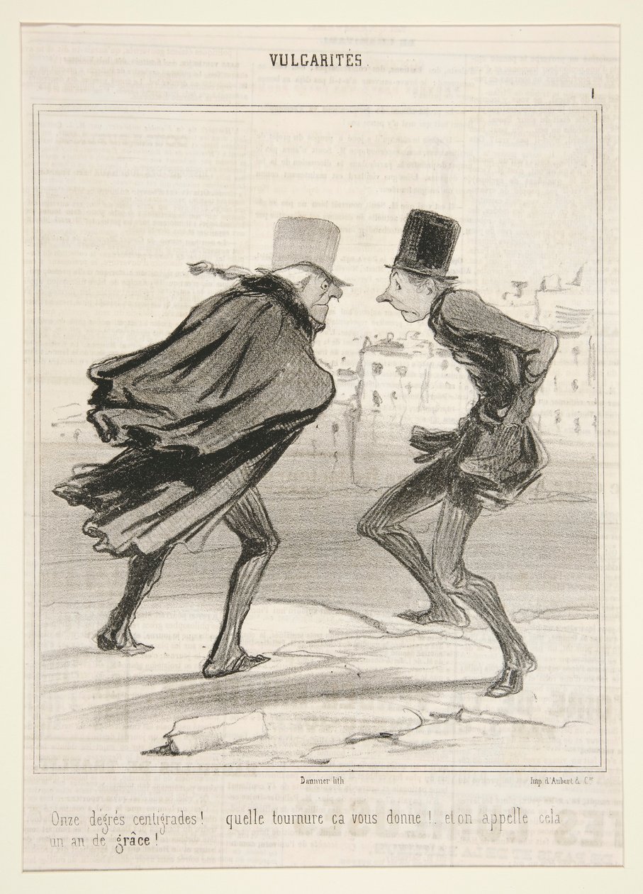 Jedenaście stopni Celsjusza! autorstwa Honoré Daumier