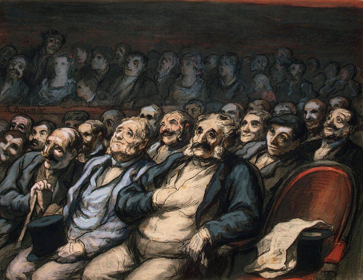 Siedziba orkiestry, 1856-1858. autorstwa Honoré Daumier
