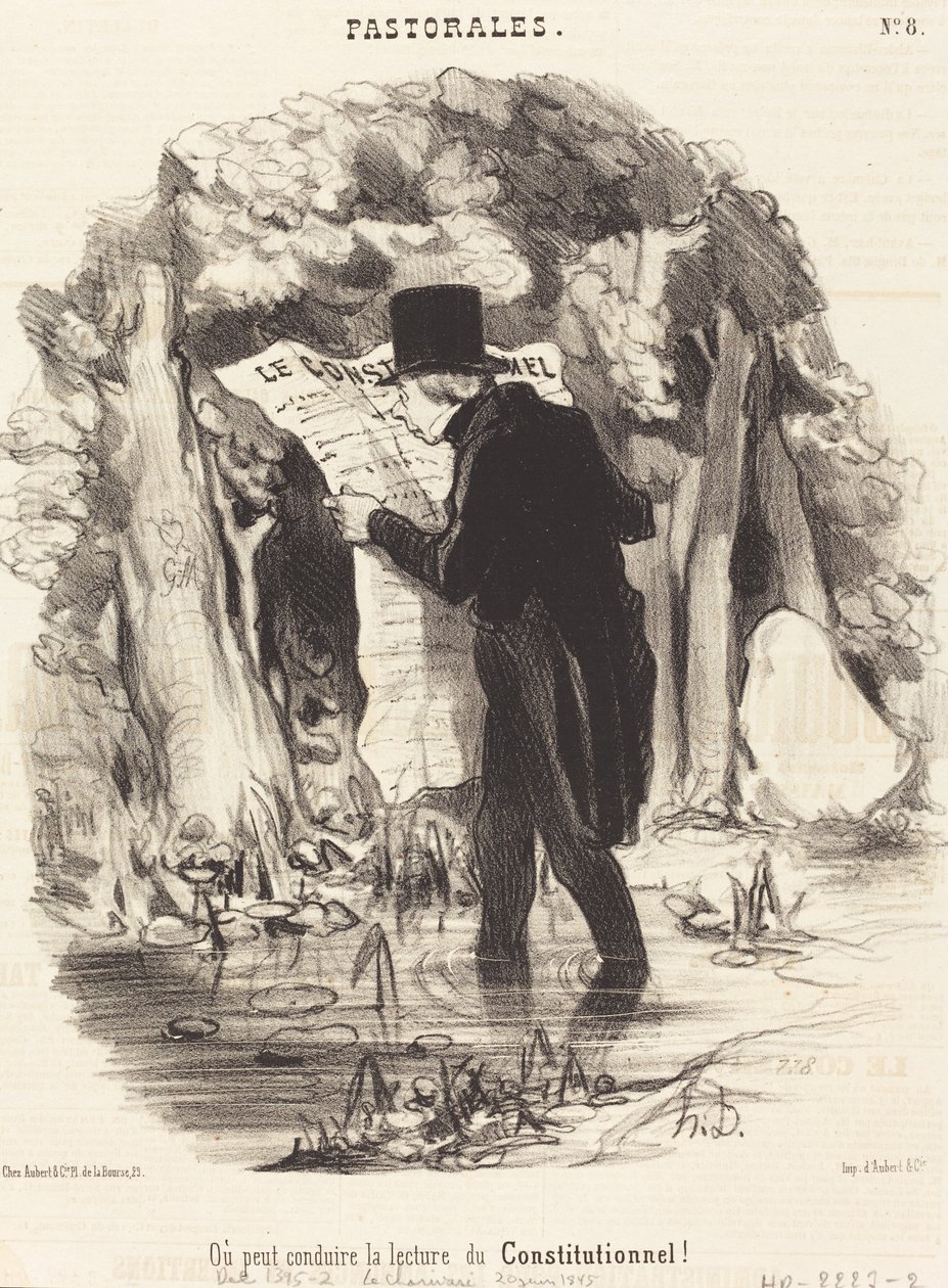 Albo może poprowadzić lekturę Konstytucji! autorstwa Honoré Daumier