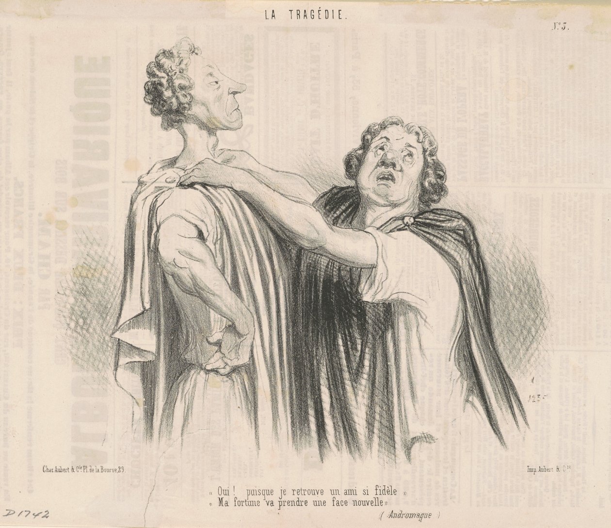 TAk! Skoro znalazłem tak wiernego przyjaciela... autorstwa Honoré Daumier