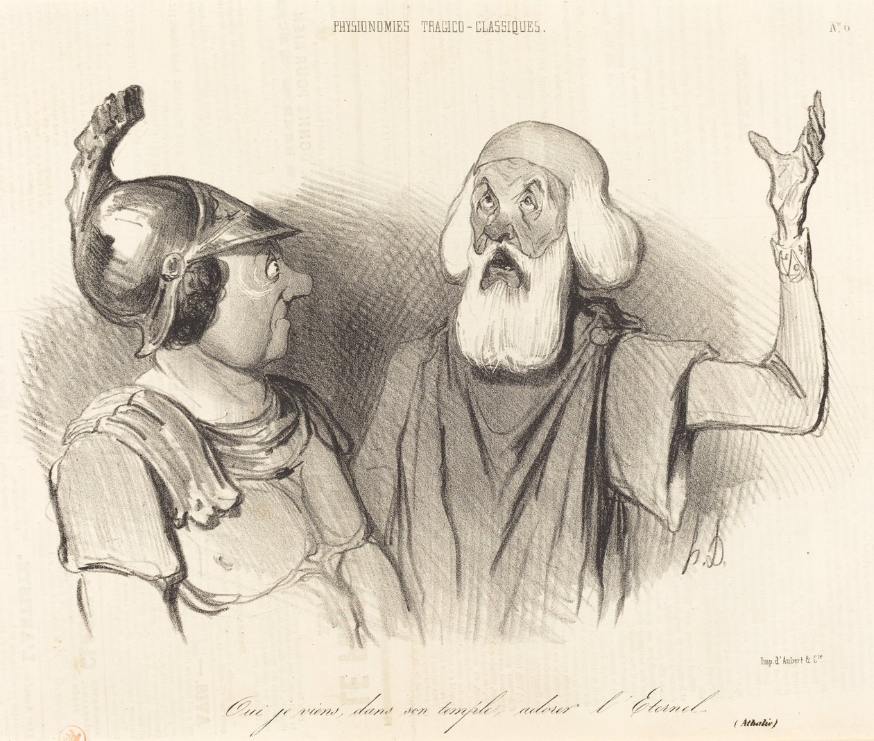 Tak, przychodzę do jego świątyni... autorstwa Honoré Daumier