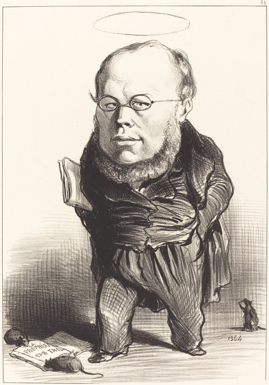 PJ Proudhon autorstwa Honoré Daumier
