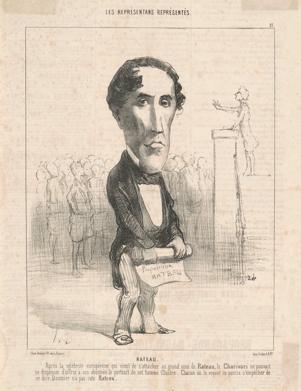 P. Lamotte Rateau autorstwa Honoré Daumier