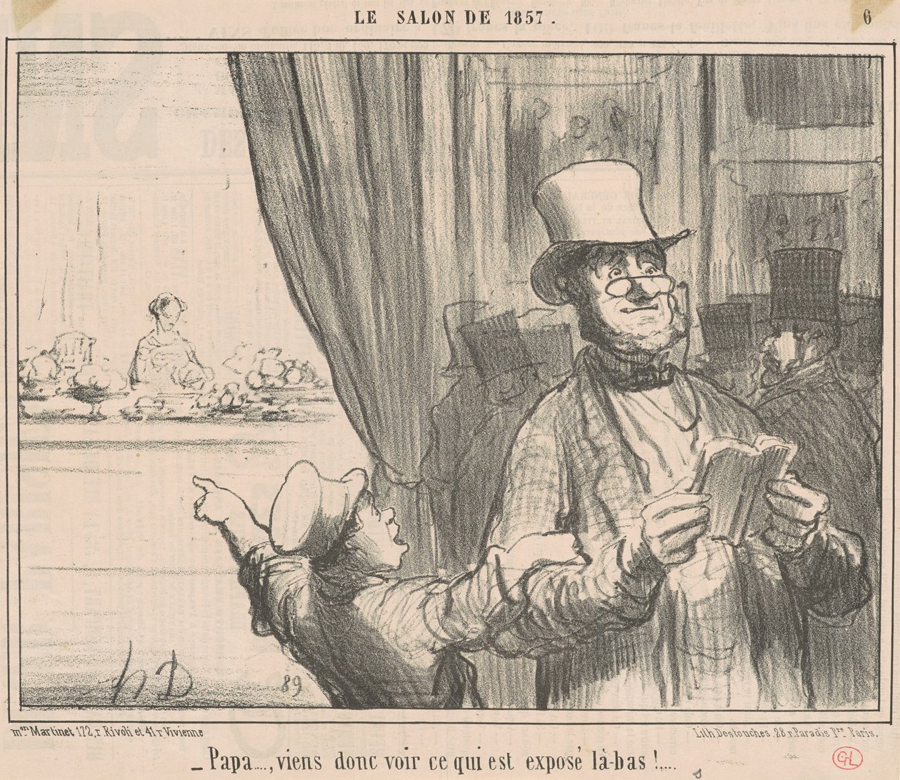 Tato... więc przyjdź i zobacz co jest... autorstwa Honoré Daumier