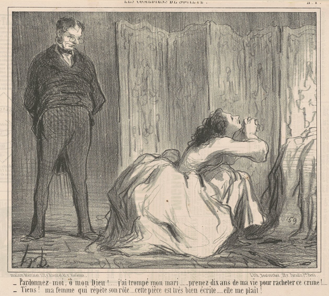 Wybacz mi, o mój Boże! ... autorstwa Honoré Daumier
