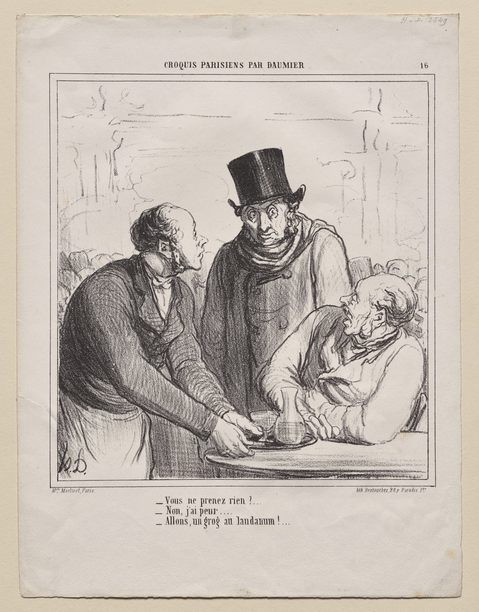 Szkice paryskie, płyta 16: Nic nie weźmiesz? autorstwa Honoré Daumier
